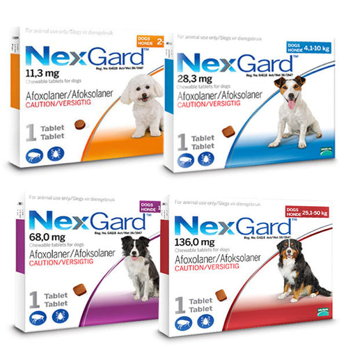 NexGard Spectra 3 Deworming Chewable Tablets for Dogs 3.6 kg-7.5