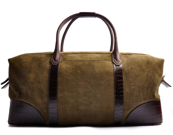 OSTWALD Bags Handcrafted Luxury Weekender from Deer Leather