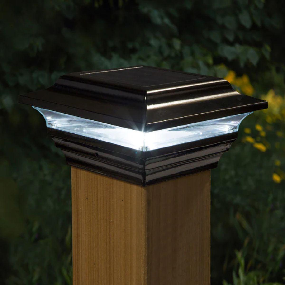 LED Solar Post Cap 4x4 15 Lumens 4500K (Pack Of 2)