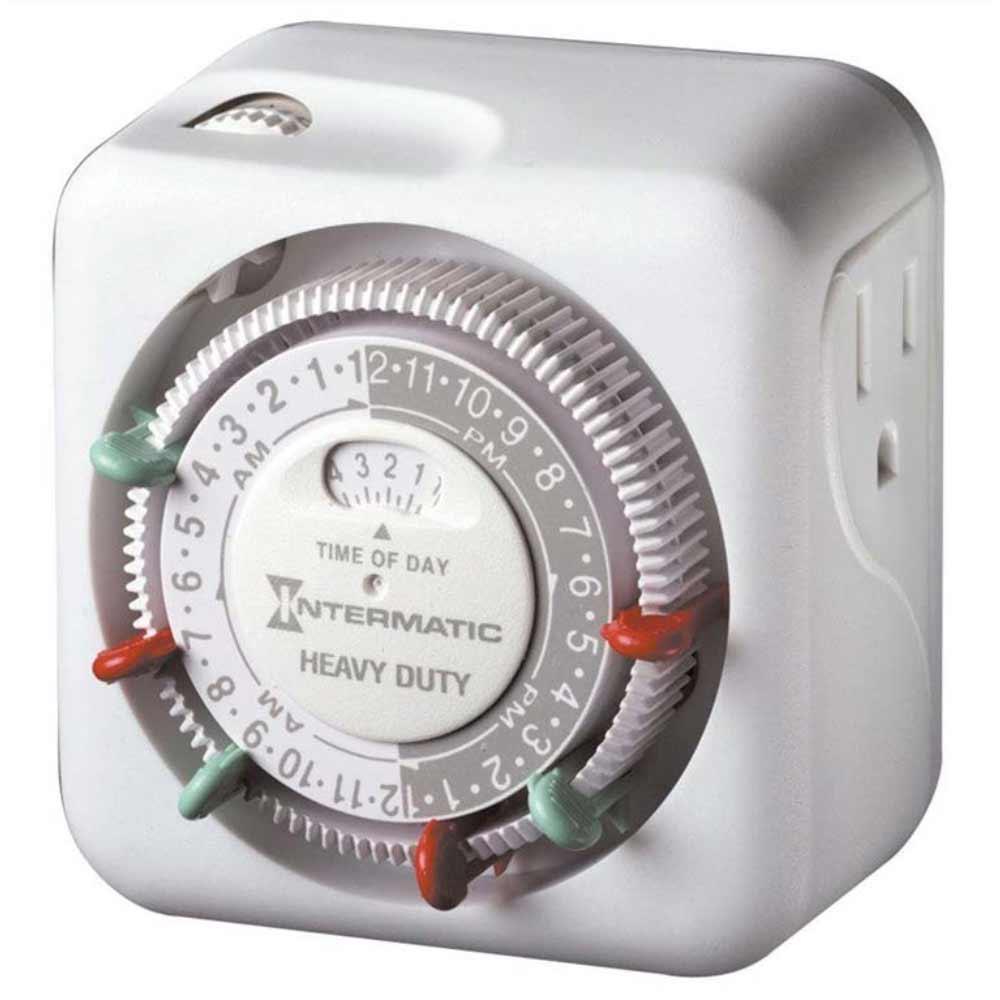 NSI Industries Rhb32r - Tork 15-Amp 24-Hour Plug-In Heavy Duty Mechanical Timer Indoor/Outdoor