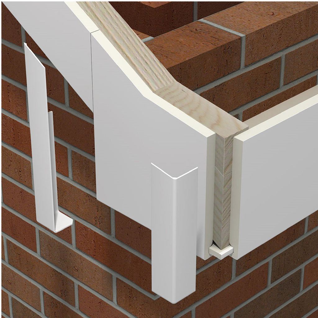 10 x Fascia Board Corner Joints White 300mm Square Edge Profile – Homesmart