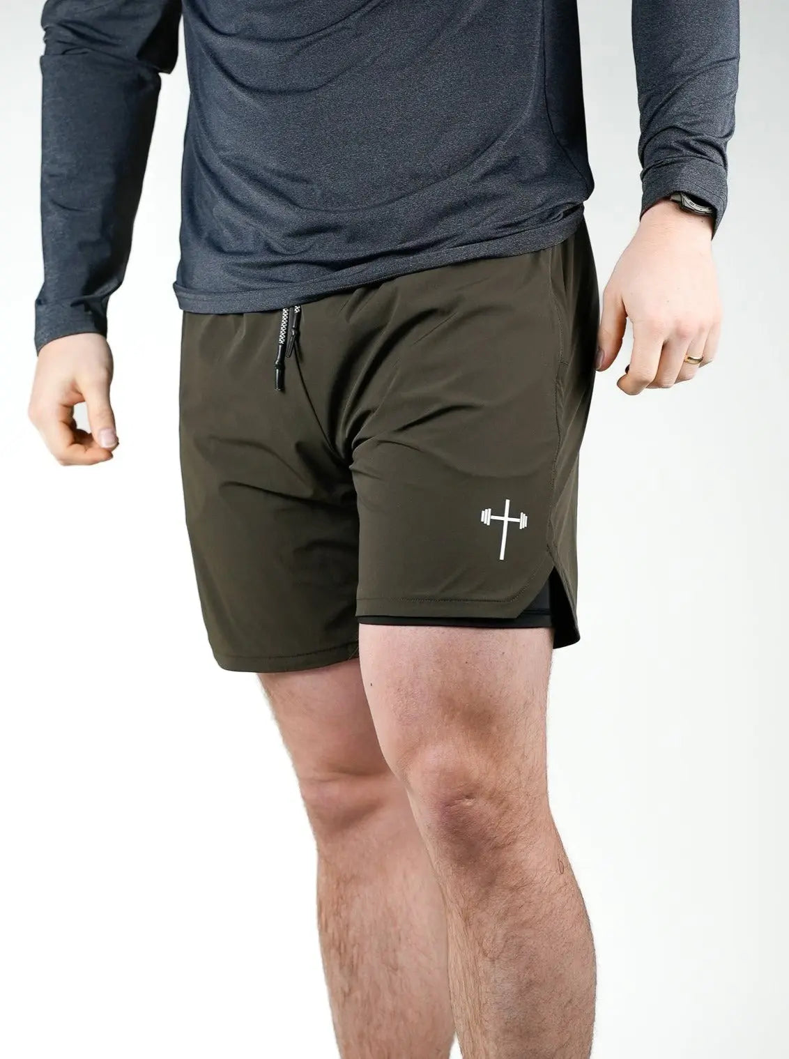 Liner Shorts 7" - Military Green HolStrength