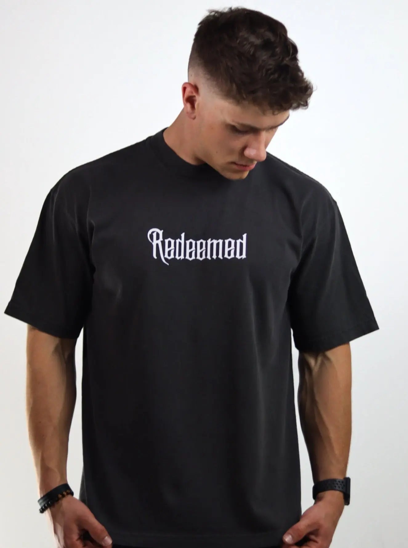 Redeemed Tee - Vintage Black - HolStrength