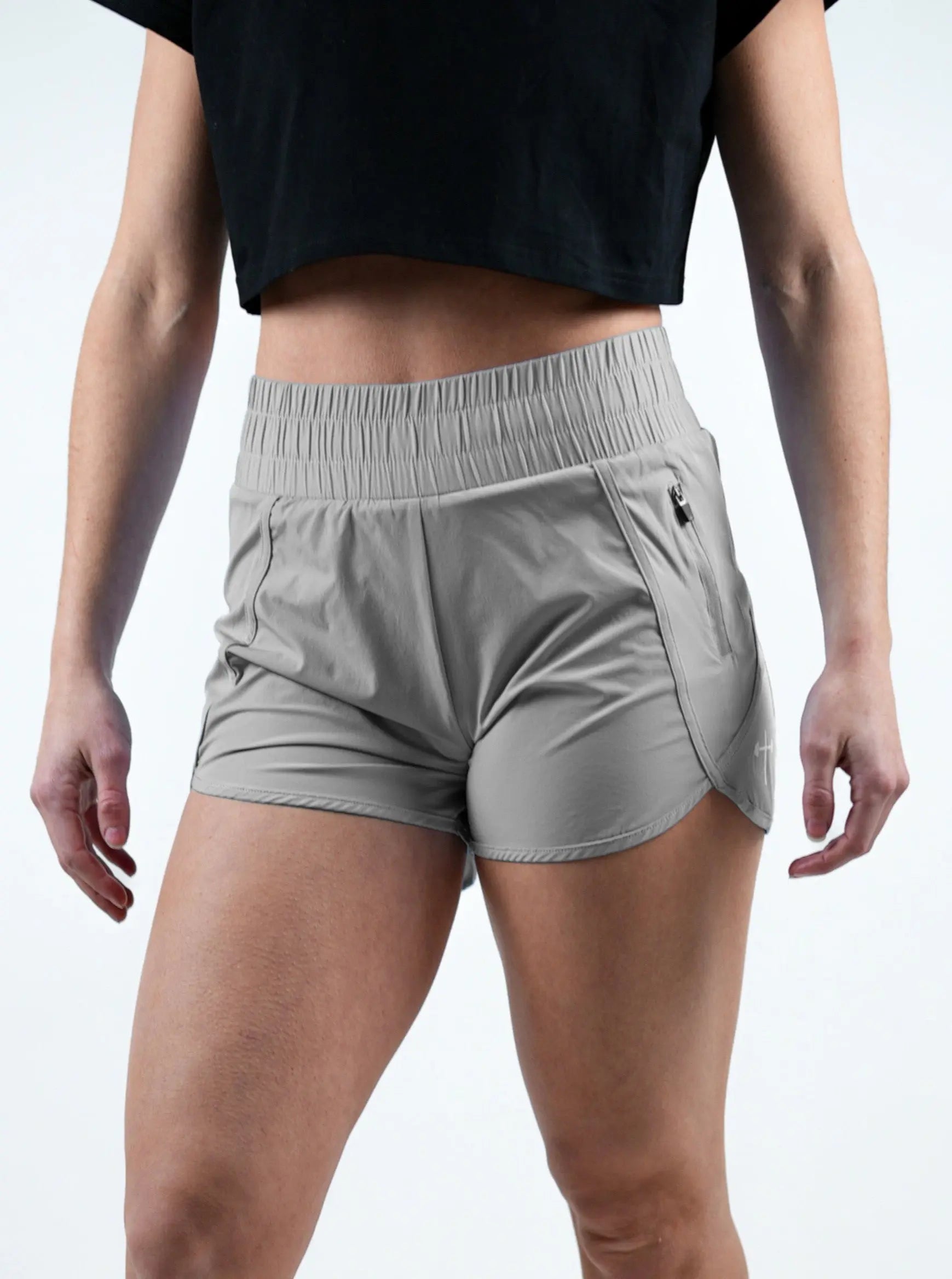Women's Running Shorts - Grey HolStrength
