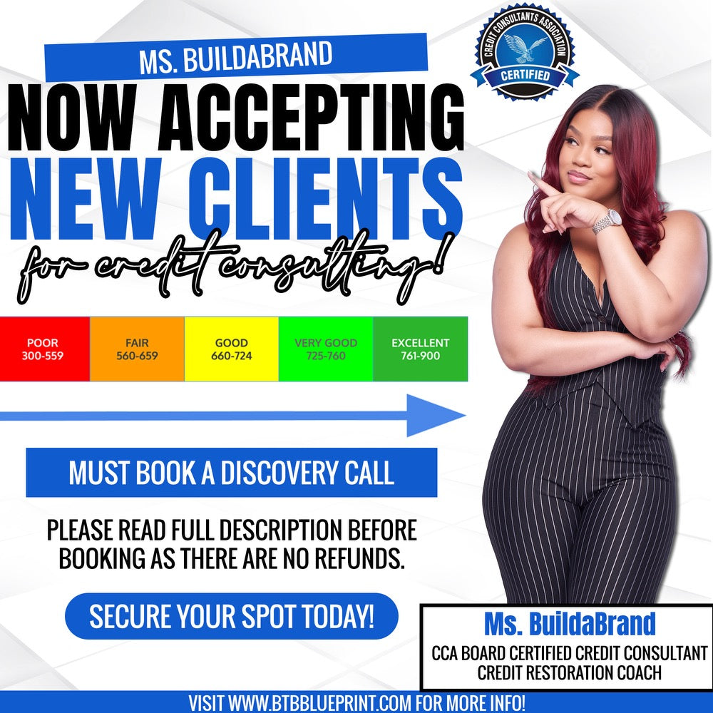 Upgrade My Credit Profile Consulting Services (MUST INCLUDE EMAIL & BOOK CALL) - BTBBLUEPRINT product image