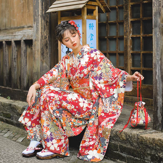 Seigaihaya Women Pink Yukata with Crane Pattern | Japanese Kimono & Gifts Shop L (Length: 150cm ; for Height: >170cm) / White