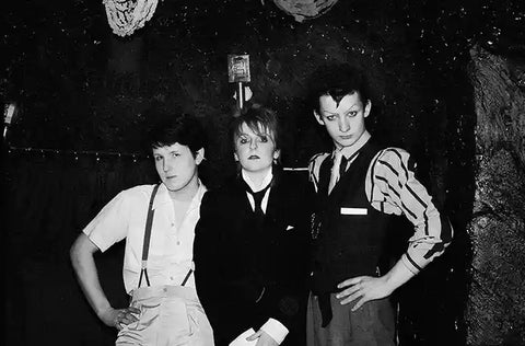Young Boy George and friends at Bowie Night at Billy's Club, Soho