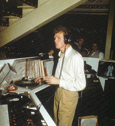 Rusty Egan DJing at Blitz Club near Holborn/Covent Garden, London