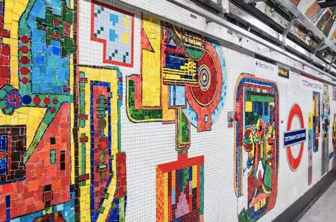 Eduardo Paolozzi Mosaic at Tottenham Court Road Station