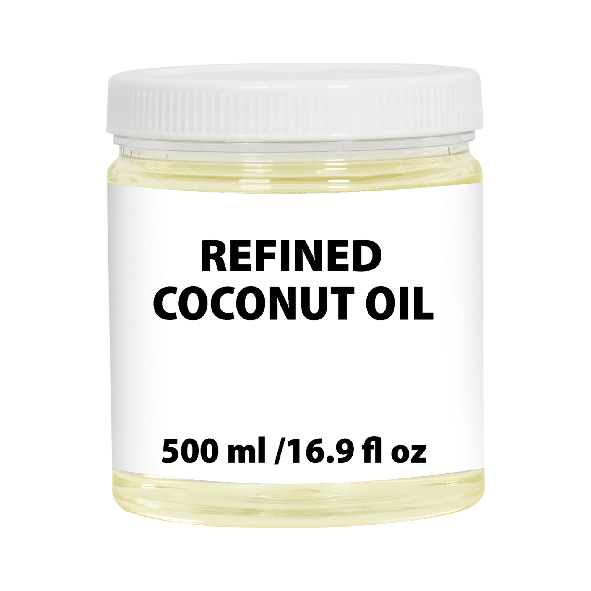 Private label refined coconut oil 500 ml 16.9 fl oz