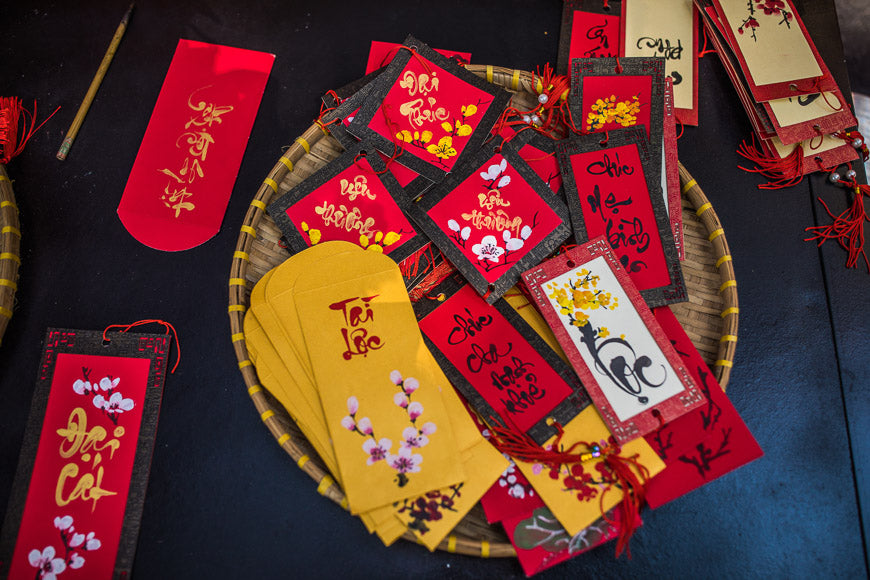 Unique lucky money envelopes available for Tet