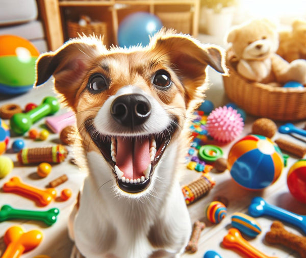 A happy dog with clean teeth after regular brushing