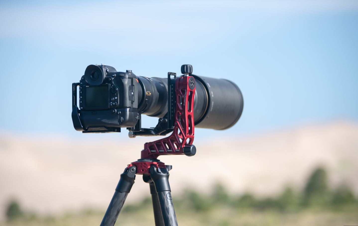 Nikon Camera on ProMediaGear tripod