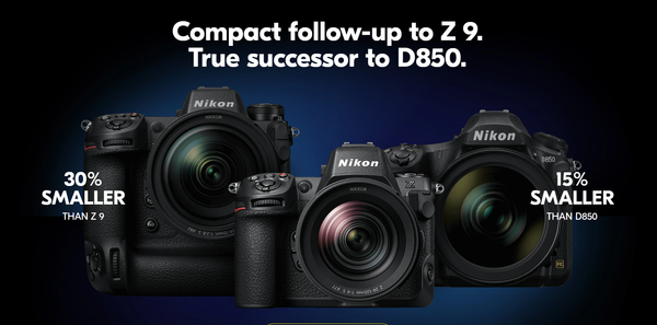 Nikon Z8 is smaller than the Nikon Z9