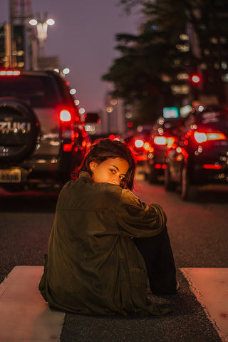 Evening outdoor portrait