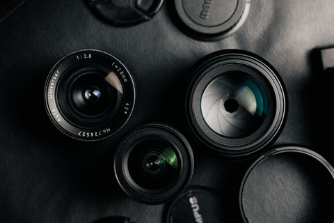 collection of camera lenses