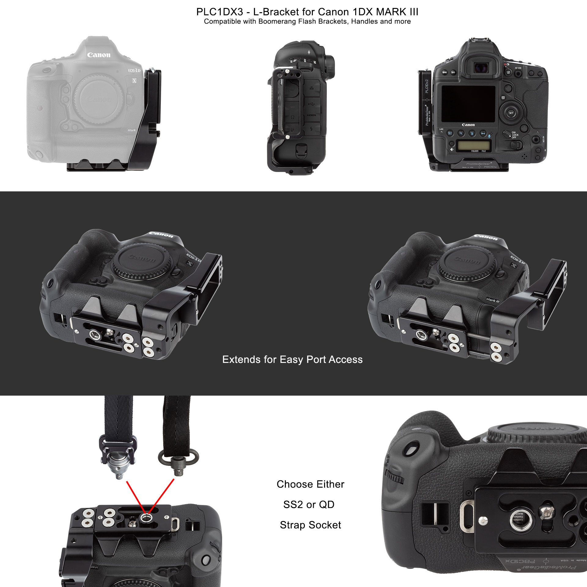 L-Bracket for Canon 1Dx Mark III