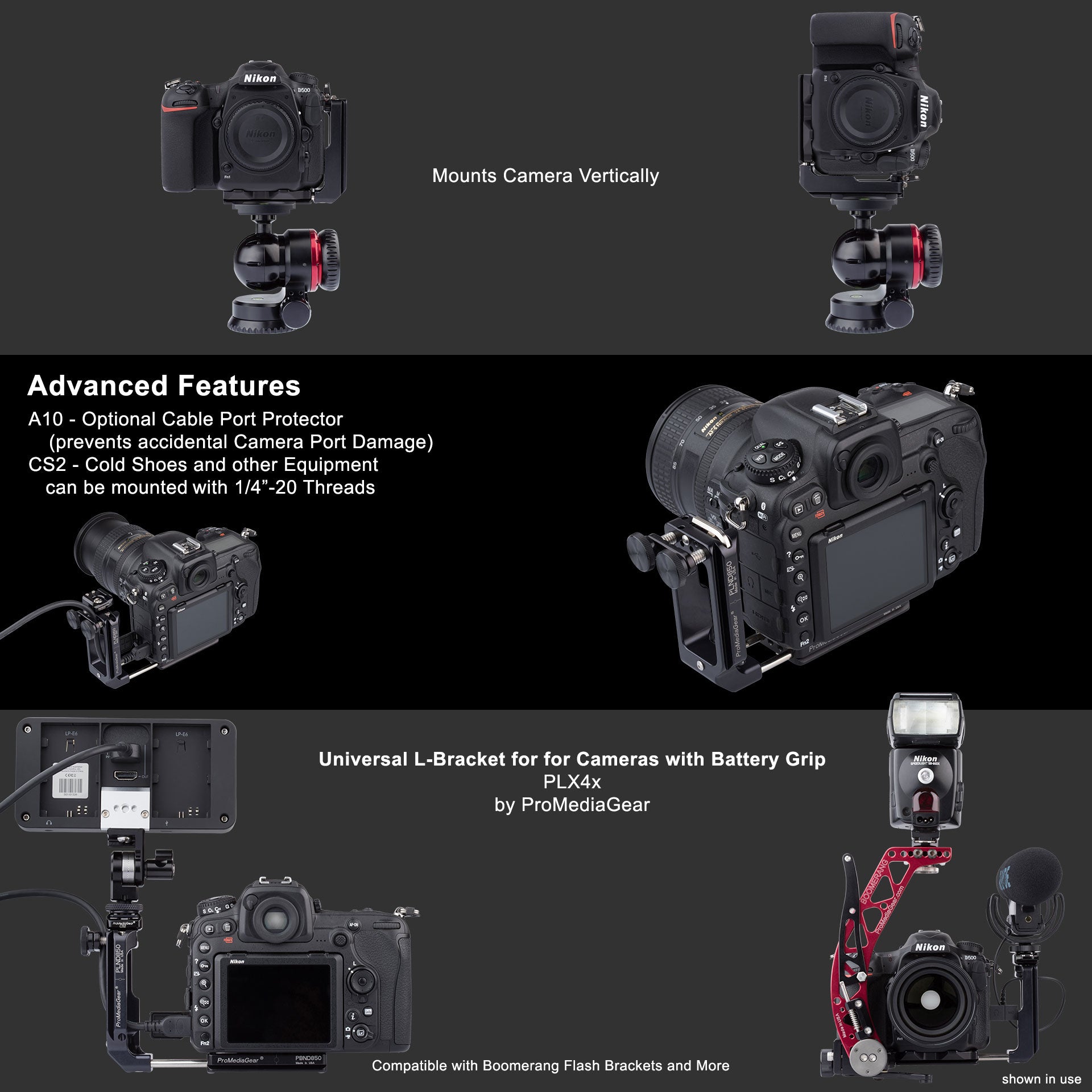 L-Bracket for Nikon D500