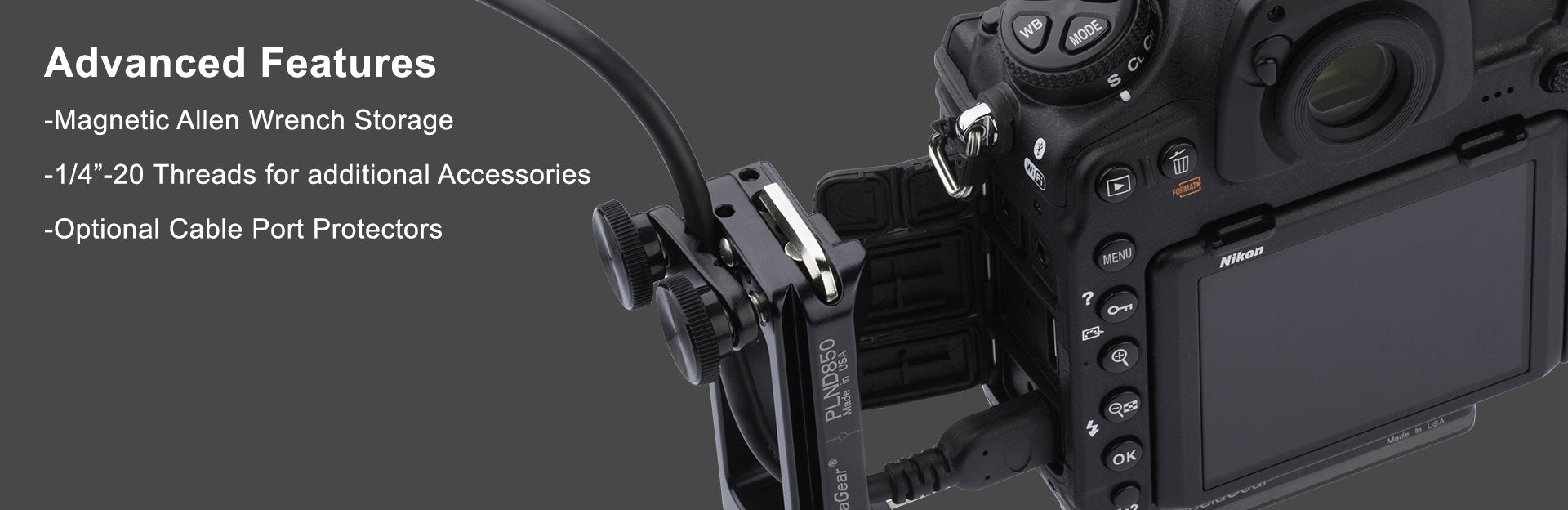 Nikon D850 L-bracket Arca-Swiss Type