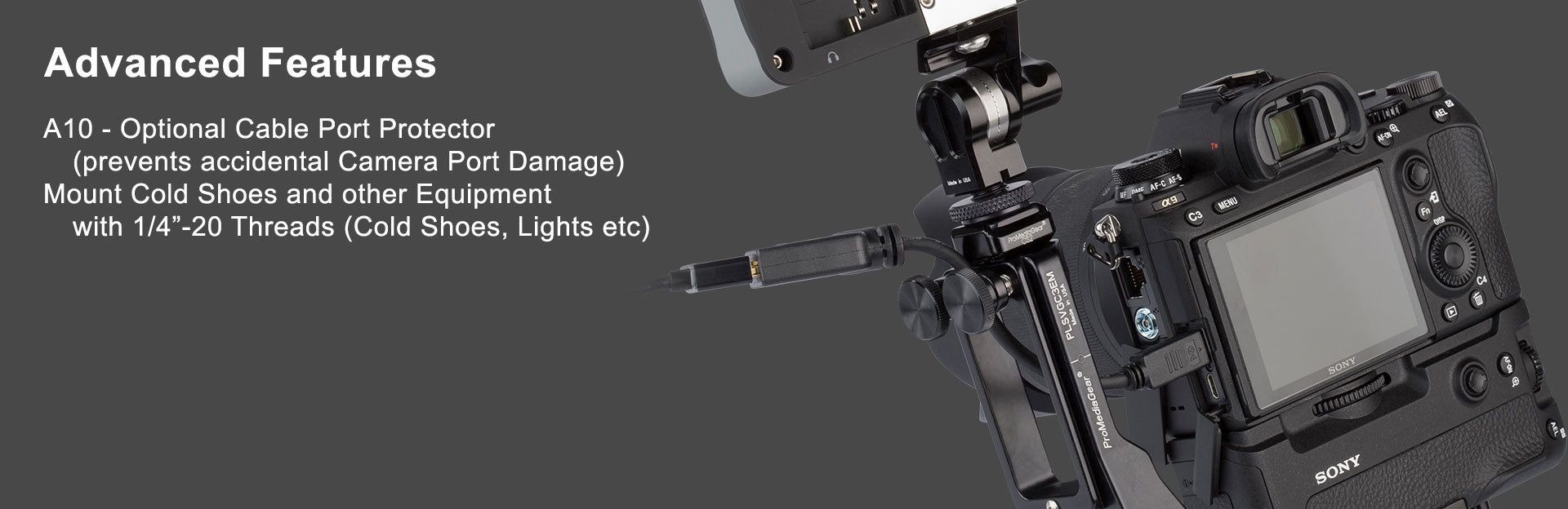 PLSVGC3EM Sony L-bracket A7III A9 battery Grip