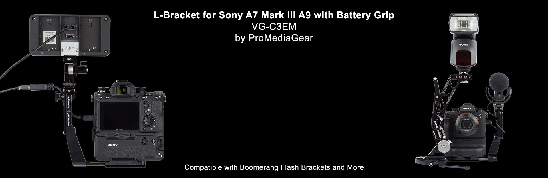 PLSVGC3EM Sony L-bracket A7III A9 battery Grip