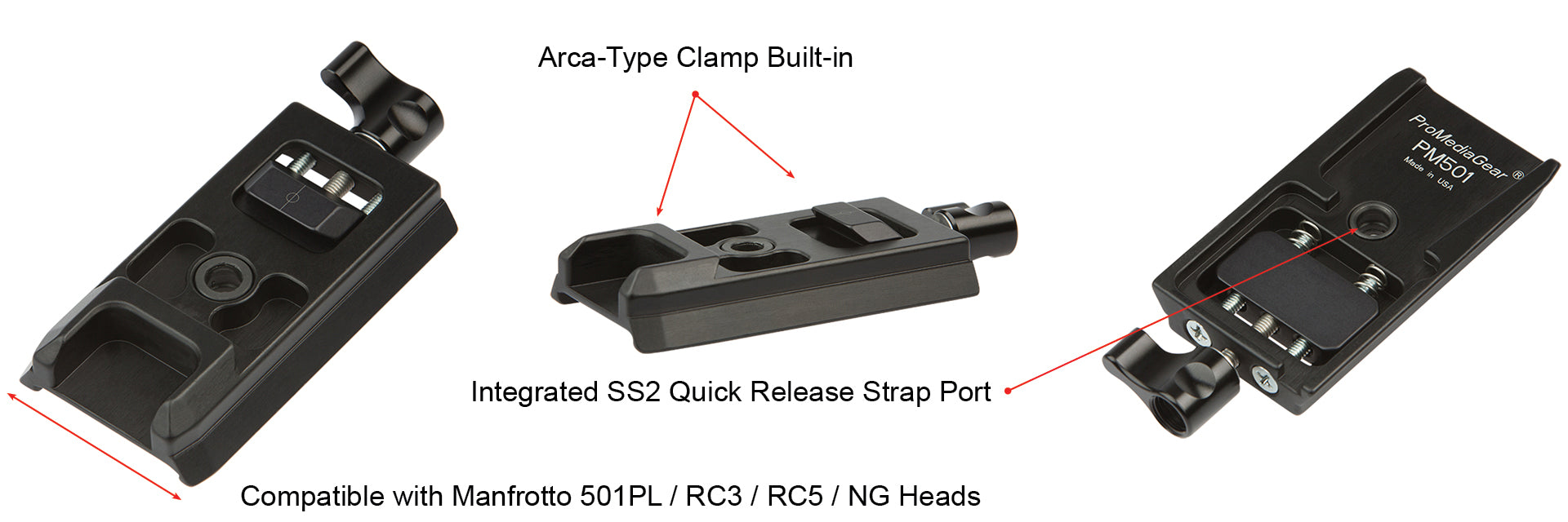 PM501 Manfrotto-type QR Plate