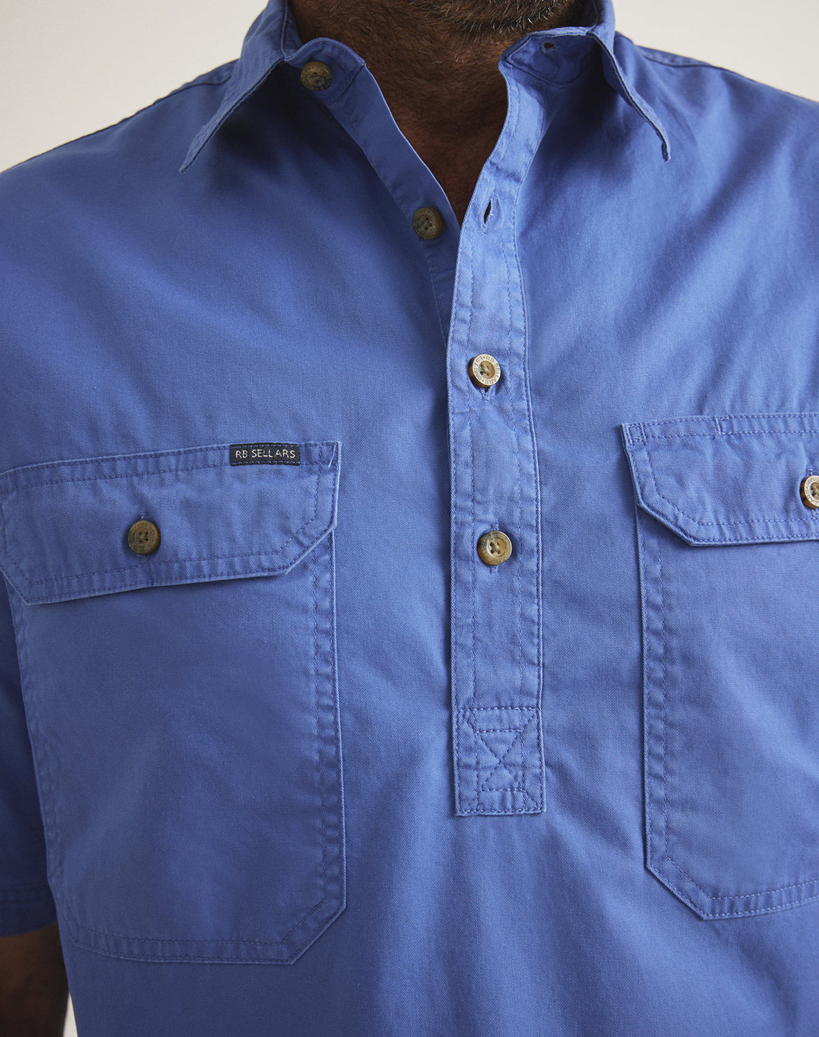 Burton Workshirt - Half Button Short Sleeve Mid Weight | RB Sellars