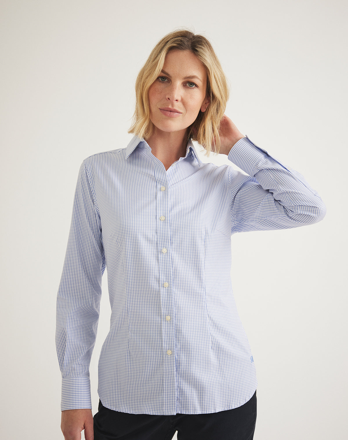 Pearl Detail Button Front Shirt