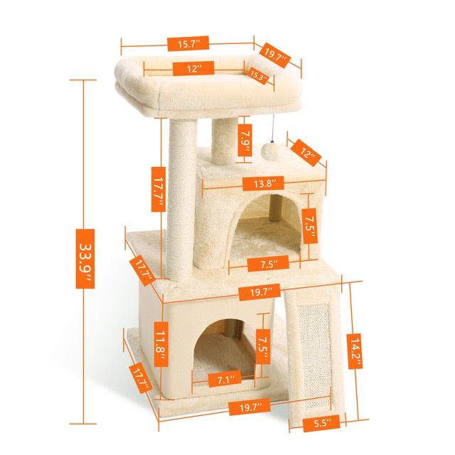 Speedy Pet Multifunctional Cube House with Scratching Post - VS - Trust The Journey.