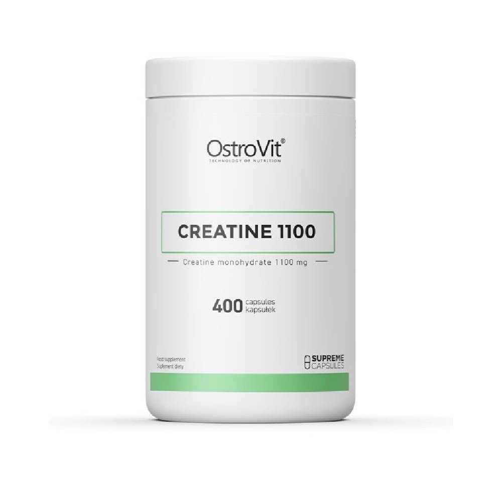 shake uri proteice pentru masa musculara Creatine 1100mg, 400 capsule, Ostrovit, Supliment pentru crestere masa musculara - Nutriland