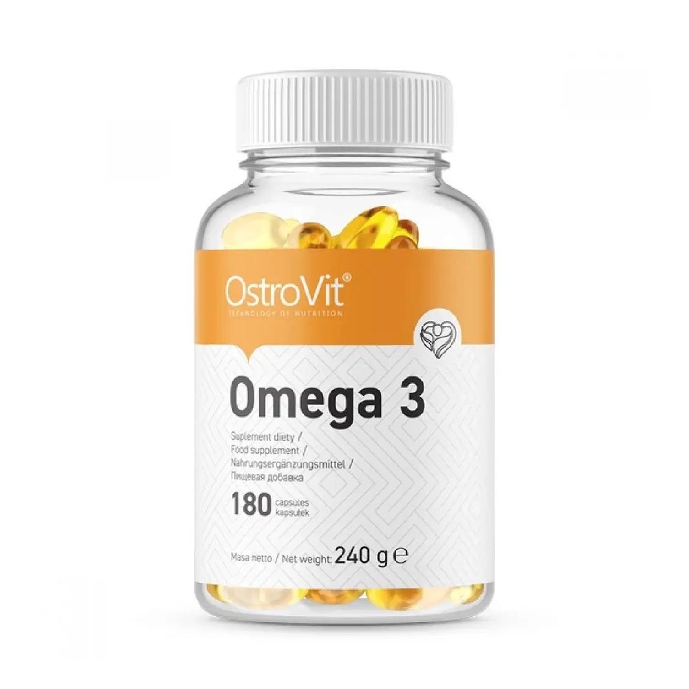 omega 3 cu ulei de peste beneficii Omega 3 1000mg, 180 capsule, Ostrovit, Acizi grasi omega 3 din ulei de peste - Nutriland