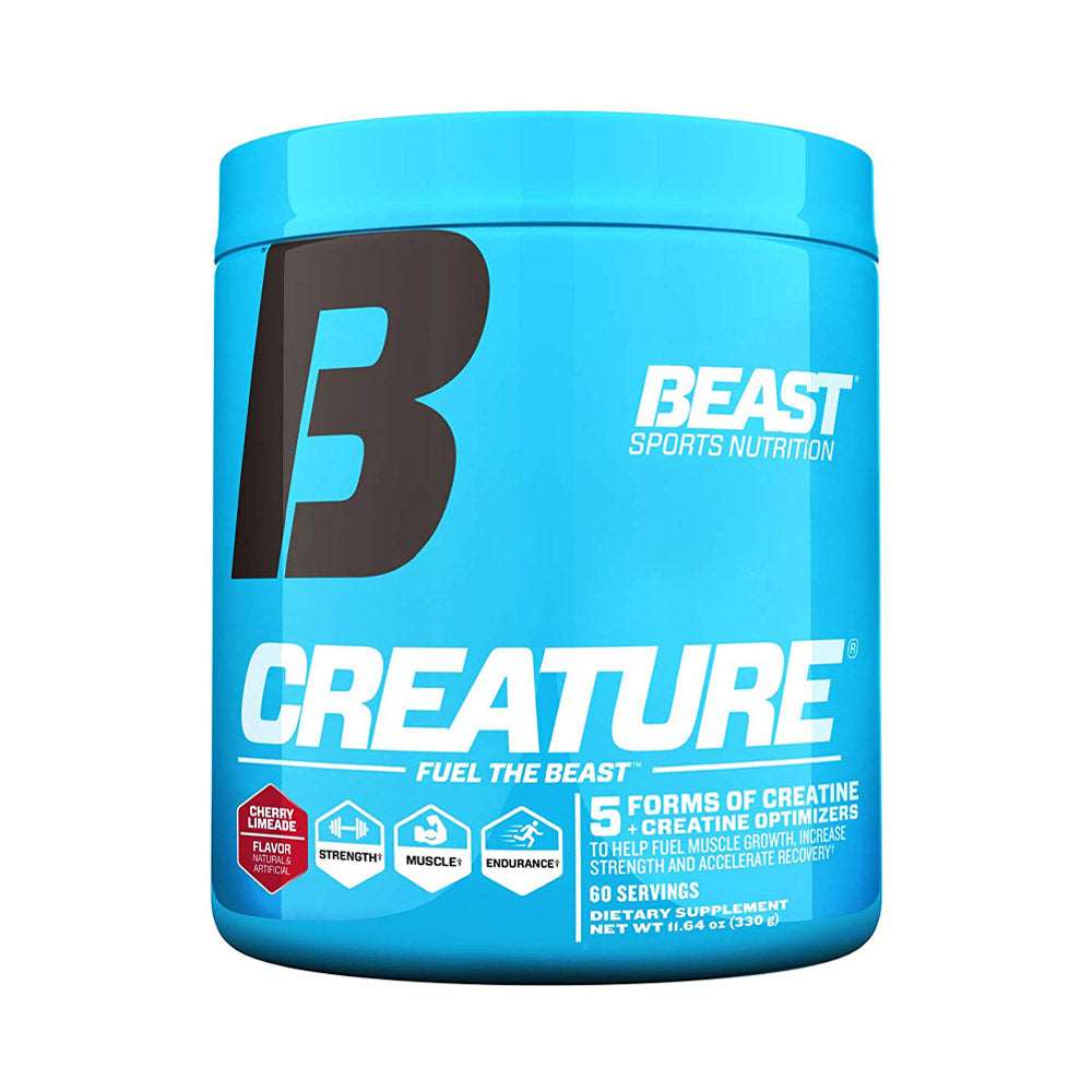 cate grame de creatina se ia pe zi Creature 300g, pudra, Beast Sports, Supliment alimentar pe baza de creatina - Nutriland Blueberry