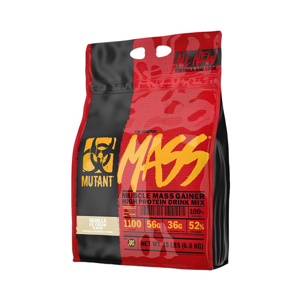 shake uri proteice pentru masa musculara Mass 6,8kg, pudra, Mutant, Mix pentru crestere masa musculara - Nutriland Vanilla