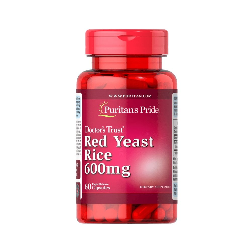 extract de drojdie de orez rosu produs romanesc Drojdie de orez rosu Red Yeast Rice 600mg, 60 capsule, Puritan's Pride, Supliment alimentar - Nutriland