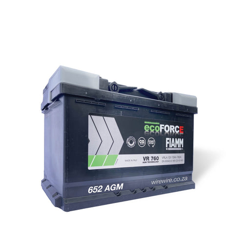 BATTERIE ECOFORCE AGM START AND STOP 70AH/760A 12V FIAMM VR760