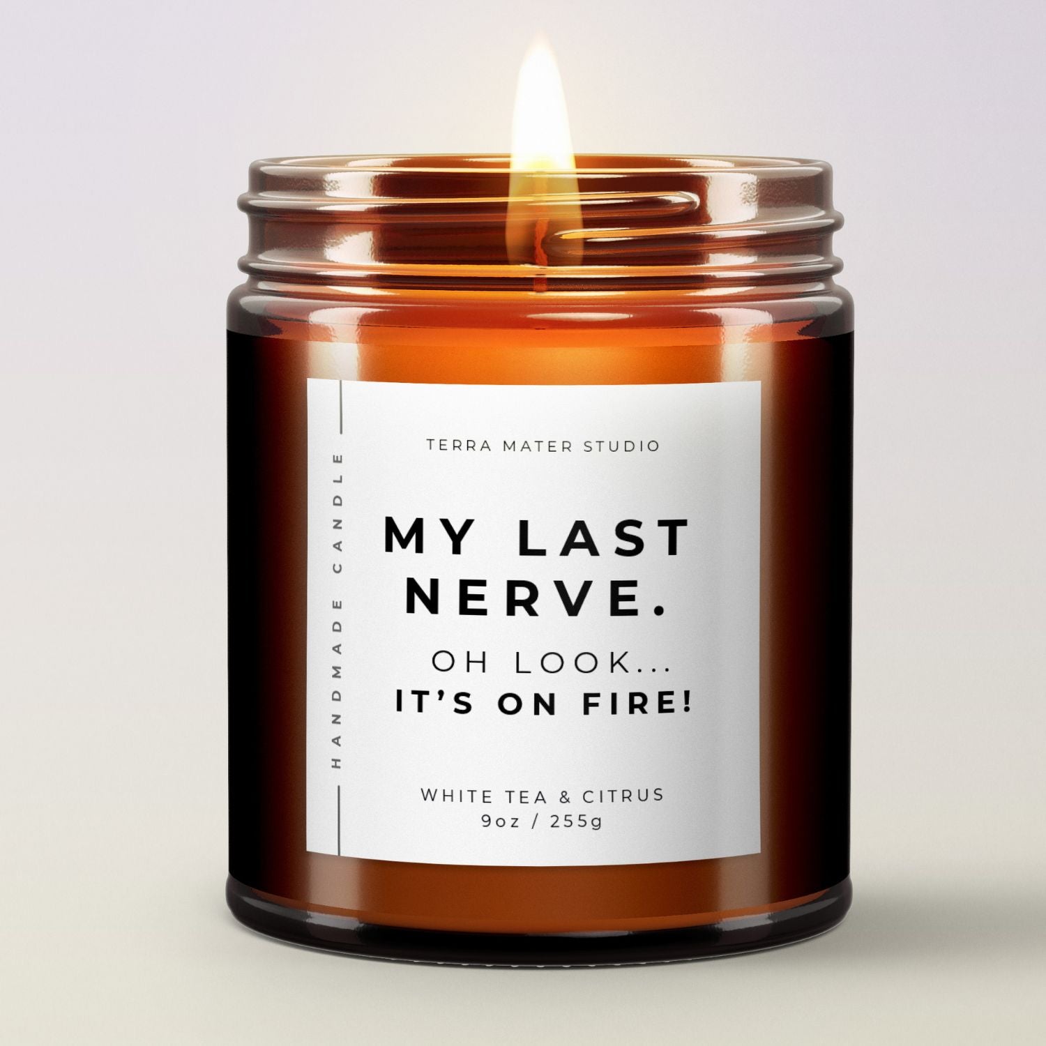 My Last Nerve All-Natural Scented Candle | Funny Candle | Funny Gifts For Women