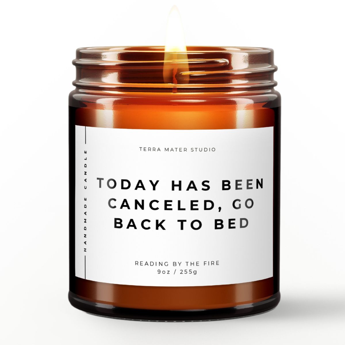 Today Has Been Canceled, Go Back To Bed All-Natural Scented Candle | Funny Candles | Funny Gifts