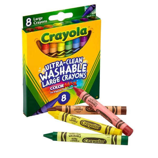 Ultra-Clean Washable Crayons, Regular Size, 48 Per Pack, 3 Packs – School  Supplies 4 Less