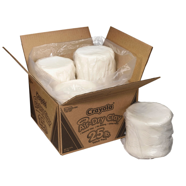 Air-Dry Clay, 2.5 Pounds Resealable Bucket, White | Bundle of 2 Each