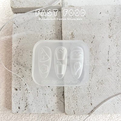 Fast Food Silicone Mold, KIOKO NAIL SUPPLY