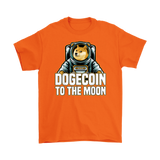 Dogecoin to the Moon Shiba Inu dog Astronaut T-Shirt 