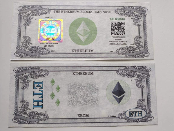 Eth Ethereum Cold Storage Paper Wallet