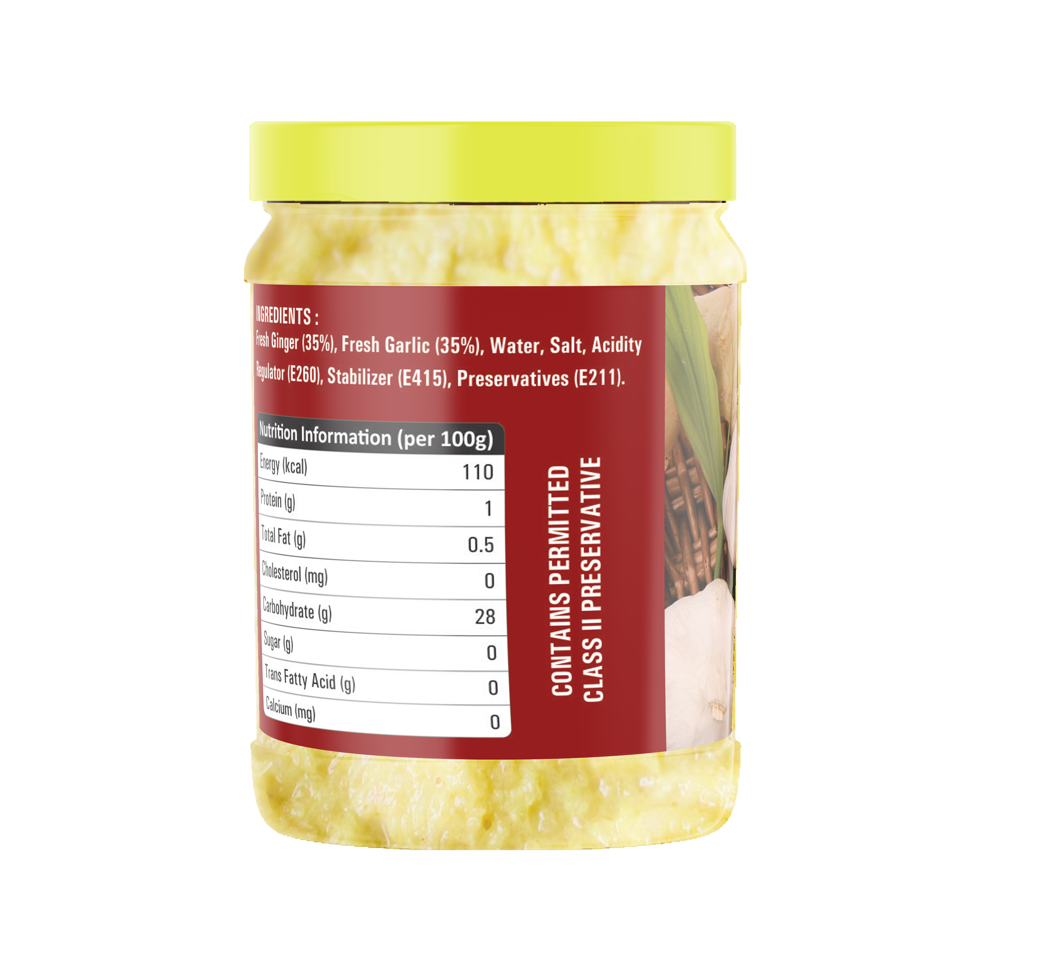 Ginger Garlic Paste Premium Quality 200gm (Pack Of 2)