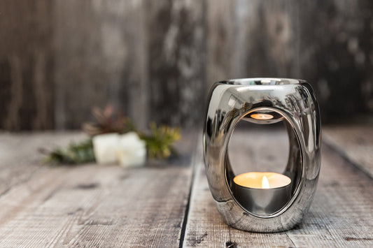 Small Chrome Oval Wax Burner – A Melt In Time Ltd