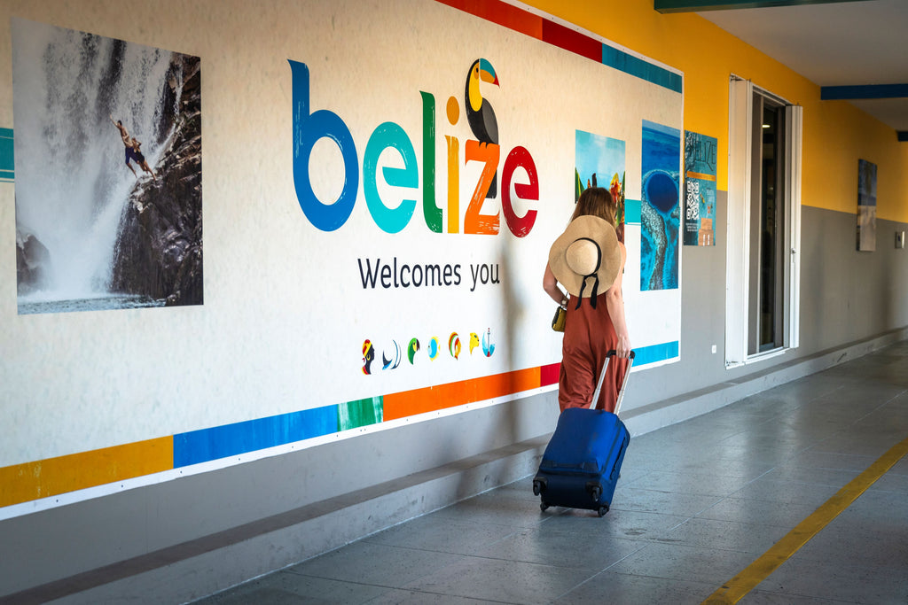 Arriving at the airport in Belize