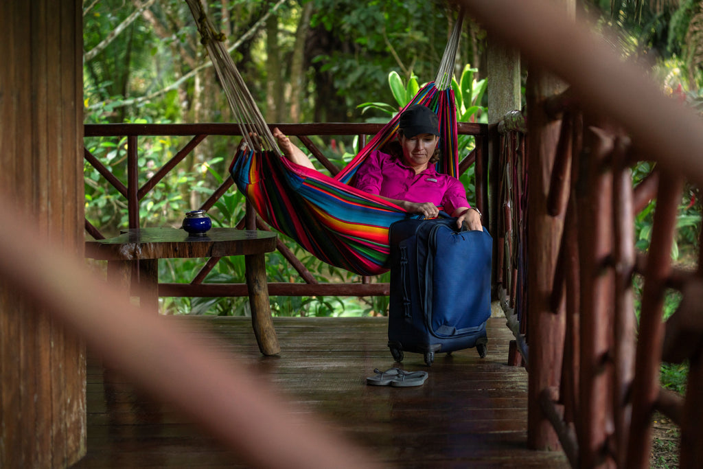 Napping in a hammock in Belize