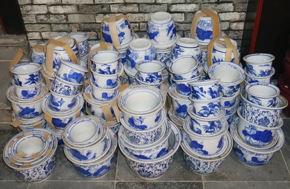Chinees blauw en bloempotten – UIT CHINA