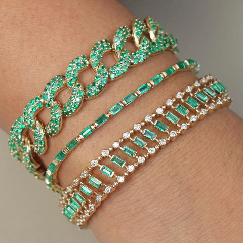 bracelet emeraude