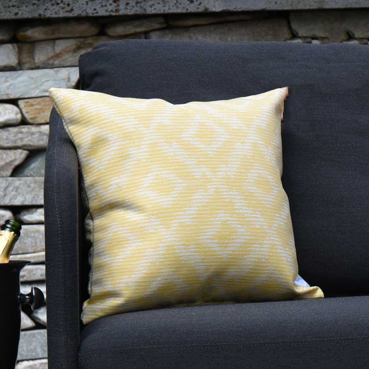 Pair of Outdoor Scatter Cushion - Santorini Yellow