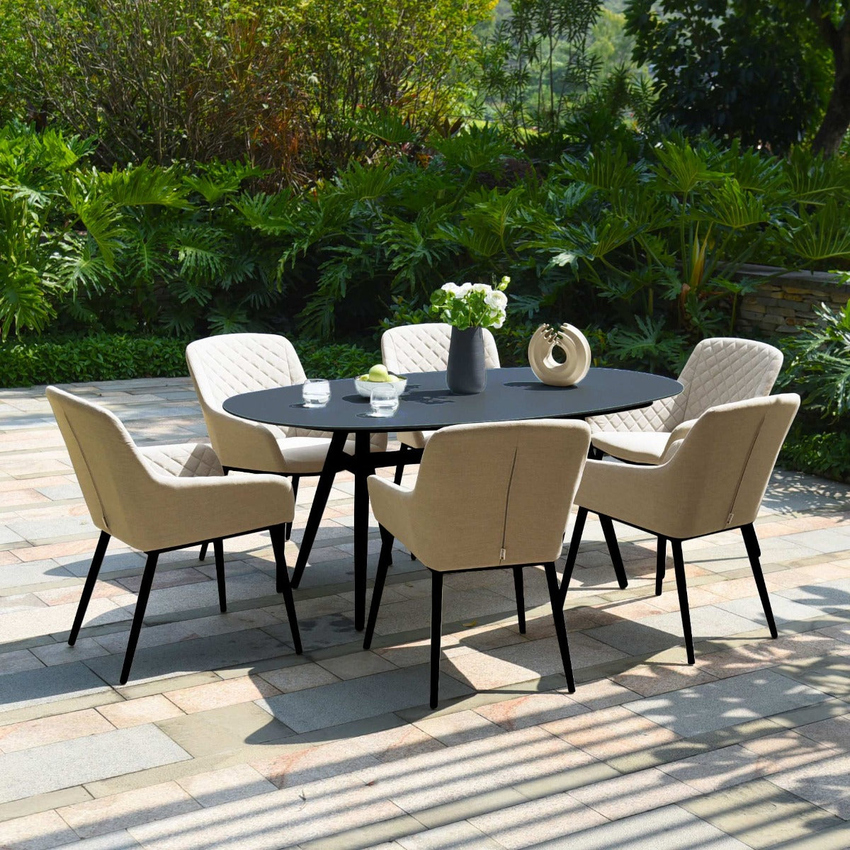 Zest 6 Seat Oval Dining Set